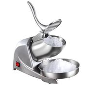 Ice Crusher, Electric Ice Shaver Machine, Stainless Steel Snow Cone Maker for Ice Cream, Adjustable Speed, Grinds up to 95 kg/h, for Household & Commercial Use