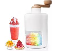 Ice Crusher Machine & Snow Cone Maker | Portable Slushie Machine with Stainless Steel Blades | Lightweight, No Charging Required, BPA-Free for Shaved Ice & Smoothies