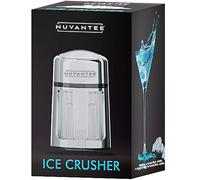 Ice Crusher - Manual Hand Crank Crushers w/Built-in Stainless-Steel Blades for Customisable Cubes - Bucket and Spoon Included