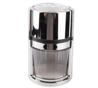 Ice Crusher Portable Stainless Steel Ice Grinder Hand Crank Manual Ice Chopper with Ice Box and Scoop for Smoothie Mojito Cocktails