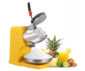 Ice Crusher Shaver, 500W Electric Slush Machine, High Efficiency 100 Kg/h, Splash Proof Design, One-Button Switch for Cocktails and Snow Cones