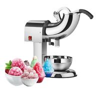 Ice Crusher Shaver Electric Dual Blade Snow Cone Maker Machine with Safety Switch for Home and Commercial Use