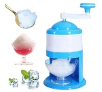 Ice Crushers, Shaved Ice Machine Manual Ice Shaver DIY Crushed Ice Maker Portable Snow Cone Machine with Hand Crank for Party Making Snowcones Ice Cream and Slushy