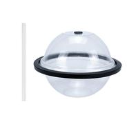 Ice Cube Bag Sphere Ice for Baths, for Cold, Block Reusable Maker, Easy Release, Slow Melting - 2 Pack (Clear, 25cm)