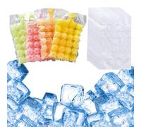 Ice Cube Bags 100-Pack(2400 Cubes) Disposable Ice Cube Bags,Self-Sealing Disposable Freezer Bag/s,Dispos/able Ic/e Cu/be Bag/s,Ic/e Cu/be Ba/gs for Freezing,Ic/e Cub/e Mould Tray,Ic/e Cub/e Freezer