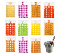 Ice Cube Bags, 480 Pcs Ice Bags for Ice Cubes, Disposable Self-Sealing Ice Bags Freezing Maker Ice Mould for Cocktail Freezer Coffee Whiskey Baby Food Travel BBQ Parties