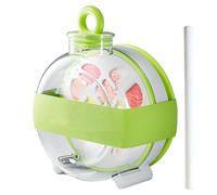 Ice Cube Bottle - Leak-Proof 300 ml Drinking Bottle for Ice Cubes with Straw - Kitchen Aid for On the Go Car Home Summer Drinks Travel