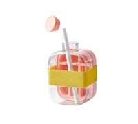 Ice Cube Bottle with Straw Kettle Shaped Press Ice Tray 2 in 1 Touch-Free ICES Cube Tray Water Bottle Portable Icemaker Cup Quick ICES Making & Refreshing Sips Reusable Perfect for Coffee Juice