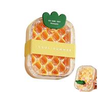 Ice Cube Cup,2-in-1 Portable Pineapple Leakproof Kitchenware | Water Bottle with Ice Cubes,For Juice,Drinks,Coffee,Summer,Outdoor,Indoor,Travel,Car,Picnic And Camping