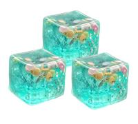 Ice Cube Fidget, Sensory Squish Toy, 3D and Star Design, Slow Rising, 3 Pack, for Desk Decor and Stress Relief, Adults Kids