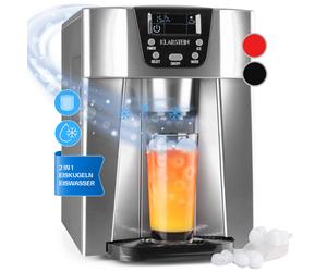 Ice Cube Machine Maker Counter Top Electric Drink Ball Timer LED Steel Silver 2L