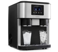 Ice Cube Machine Maker Countertop Crusher Snow Cone Bar Stainless Steel Black