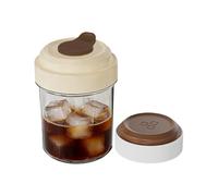 Ice Cube Maker - 2 in 1 Easy Release Ice Bottle | Portable Coffee Mug with Built-in Iceee Tray | Water Bottles for Home Cafe Restaurant Whiskey Cocktail Coffee Soda Drinks