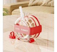 Ice Cube Maker Bottle with Straw, 2-in-1 Bottle Ice Cube Cup Moulds, Portable Water Cup, Easy Release Press Ice Tray, Reusable Summer Drink Bottle Leakproof, BPA Free, 500ml