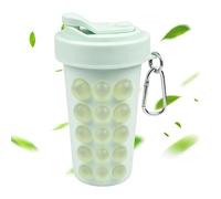 Ice Cube Maker Cup | 600ML Easy Release Portable Reusable With Lid - Ice Maker Cylinder - For Office Hiking Dinner Parties Picnicks RV Life Camping, Juice Tea Coffee Cold Drinks