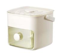 Ice Cube Maker Easy Press Ice Maker Machine Counter Top Release All Ice Cubes in One Second, 48 Ice Cube Tray Storage Box with Handle, Ice Tongs & Basket, ice Machines for Home/Office/Bar