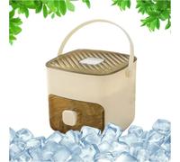Ice Cube Maker, Easy Press Ice Maker Machine Counter Top, Release All ICES Cubes in One Second, Portable Reusable 48 ICES Cubes Tray Storage Box with Handle, Ideal for Home, Office, Bar
