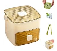 ice cube maker- eiswürfelmaschine klein,portable freezer ice maker with ice bin fast,48 Grids,ice cube tray with lid and storage,ice cube box,ice cube storage,ice cube maker machine counter top easy-B