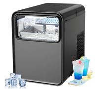 Ice Cube Maker Machine, 1.5l Self-cleaning Ice Cube Maker With 12kg/26lb In 24h, Ice Ready In 6 Mins, 2 Bullet Ice Sizes, Ice Making Machine, Small Nugget Ice Maker For Home/kitchen