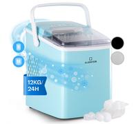 Ice Cube Maker Machine Counter Top 12 kg/24 h Self Clean Steel Bullet 120 W Blue