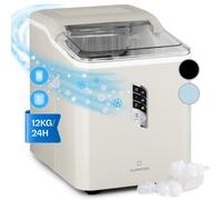 Klarstein Small Ice Maker Machine, Counter Top Ice Machine For Home and Kitchen, 1.5L Capacity, Fast Operation, Makes 12kg of Ice, Large and Small Sized Bullets, Self-Cleaning Ice Cube Maker Machine