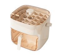 Ice Cube Maker - Press the Ice Bowl Down | BPA Free Bucket with Lid, Easy Release Freear Gadget for Coffee Cocktails Whisky Soft Drinks Summer Parties, 7.1 x 5.5 x 6.3 inches