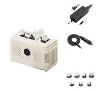 Ice Cube Maker with - Portable Table Machine for Solid Ice Cubes - Production in 20 Minutes - Ideal for Camping on the Go - Compact Design Plastic Metal (D, A)