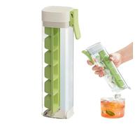 ice-Cube Mold - 21x8cm ice-Cube Maker Tray | Mold 6-Cavity Hand Press Mould for Chilling Drinks Coffee Cocktail Freezer Kitchen Party