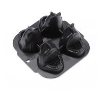 Ice Cube Mold, Sharks & Penguins Freezer Mould with Lid Fun Cute Silicone Molds for Drinks Whiskeys Cocktails Juice
