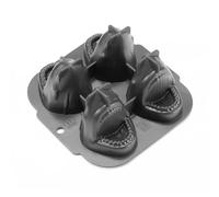 Ice Cube Mold, Sharks & Penguins Freezer Mould with Lid Fun Cute Silicone Molds for Drinks Whiskeys Cocktails Juice