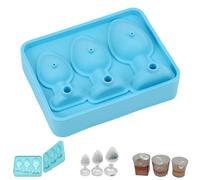 Ice Cube Mold Tray Novelty - Funny Silicone ICES Cube Tray, Large Thicked Silicone Fun Shapes Ice Mold, Personalized Ice Cube Trays for Bar, Cocktails, Whiskey Coffee (Blue)