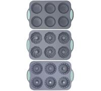 Ice Cube Mould, Crown Design - 3 Silicone Ice Cube Trays | For Drinks, Cocktails, Donuts, Soap, Chocolate, Pastry, DIY, Parties, Christmas