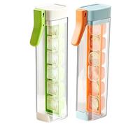 Ice Cube Mould for the Freezer, 2 Pieces Reusable Hand Press Mould, 6-Compartment Ice Cube Maker for Cocktails, for Cooling Drinks such as Coffee, Whiskey and Cocktails in the Kitchen
