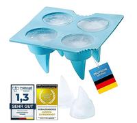 Ice Cube Mould Silicone Ice Cube Tray; Ice Cube Tray Ice Cube Maker; Ice Cold Drinks with Eye-Catcher Ice Cubes for Whisky, Cocktails, Juice and More. (Shark fins)