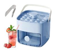 Ice Cube Mould | Tongs Included Gadget for Drinks, Small Ice Block Bucket | for Home Kitchen Restaurant Whiskey Bourbon Refreshment Coffee Wine Coolings Campers