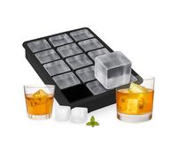 Ice Cube Mould Tray Reusable Silicone Mold Easy-Remove Ice Square-Shaped Pieces