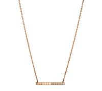 Ice Cube Pure Necklace, Ethical Rose Gold, Half-Set Diamonds