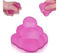 Ice Cube Sensory Squeeze Toy with Super Solid Squish - Unique Cube-Shaped Squishy Stress Balls for Kids & Adults - Soft, Bouncy, and Satisfying Sensory Relief(Purper)