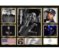 Ice Cube Signed Autograph Photograph Display - Perfect for Hip Hop Fans, A3 Poster + Black Frame - Limited Edition Autograph Fan Gift - Collectible Memorabilia Merchandise