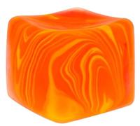 Ice Cube Squeeze Toys, Stress Relief Fidget Squishy Stress Balls - Soft Elastic Sensory Toys for Relaxation and Focus - Reusable Squeeze Stress Relief Toys (Orange)