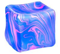 Ice Cube Squeeze Toys, Stress Relief Fidget Squishy Stress Balls - Soft Elastic Sensory Toys for Relaxation and Focus - Reusable Squeeze Stress Relief Toys (Blue)
