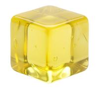 Ice Cube Squishy Mini Square Squeeze Cube, Soft Cube Stress Relief 2.5Cm Small Hand Pal, 7 Color Set Can Choose Pocket Size Stress Reliever For Adults Yellow