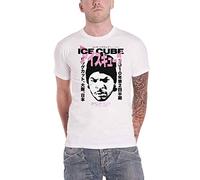 Ice Cube T Shirt Beanie Kanji Cross Logo Official Mens White L