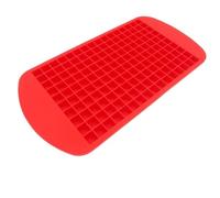 Ice Cube Tray 4/6/8/15/160 Grid Big Ice Tray Mold Giant Jumbo Large Silicone Cube Square DIY Maker(160Grid-Red,4pcs)