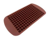 Ice Cube Tray 4/6/8/15/160 Grid Big Ice Tray Mold Giant Jumbo Large Silicone Cube Square DIY Maker(160Grid-Coffee,2PCS)