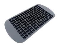 Ice Cube Tray 4/6/8/15/160 Grid Big Ice Tray Mold Giant Jumbo Large Silicone Cube Square DIY Maker(160Grid-Gray,4pcs)