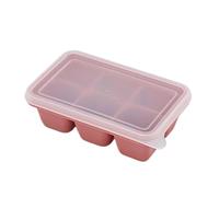 Ice Cube Tray 4/6/8/15/160 Grid Big Ice Tray Mold Giant Jumbo Large Silicone Cube Square DIY Maker(6Grid-Pink,1PCS)