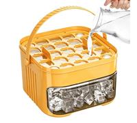 Ice Cube Tray, 50 Compartments, Double Layer, Large Capacity, Ice Cube Tray - For Party, Everyday Life, Kitchen, Picnic, Holiday, Camping, Whiskey and Cocktails, Lemonades, Fruit Juices and