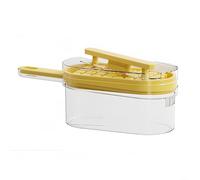 Ice Cube Tray, 64 Grid Ice Cube Tray Press To Release Ice Making Box Transparent Storage With Lid And Bin For Drinks(Yellow)