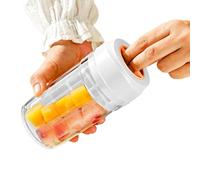 Ice Cube Tray, 8 Compartments Large Capacity Non-Contact Ice Cube Storage Containers for Freezer Home, Apartment, Dorm, Camping, Juice, Coffee, Bourbon